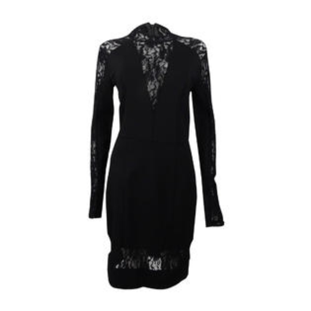 Rachel Roy long sleeve black lace dress